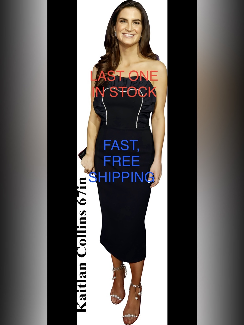 Kaitlan Collins Life Size Cardboard Cutout with Free, Fast Shipping!